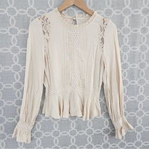 Cream Lace Blouse